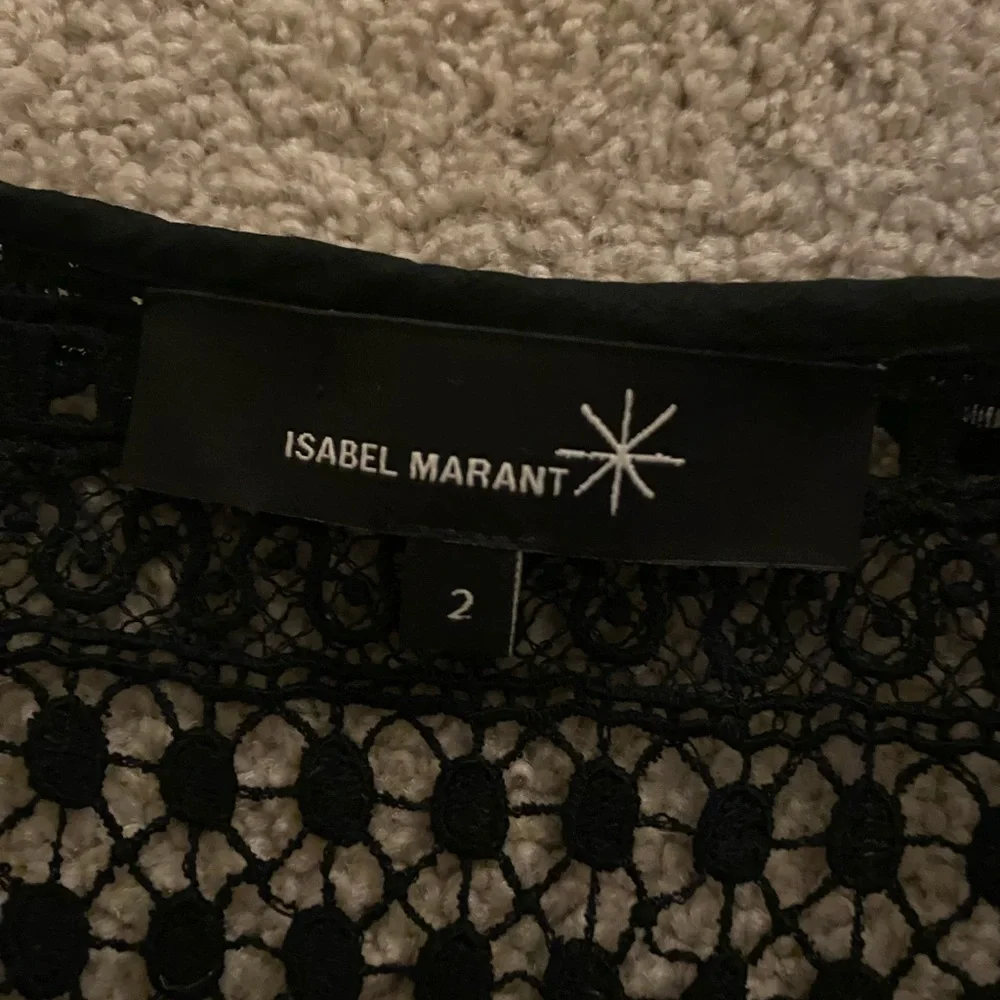 Isabel Marant cropped black lace blouse - Picture 4 of 6